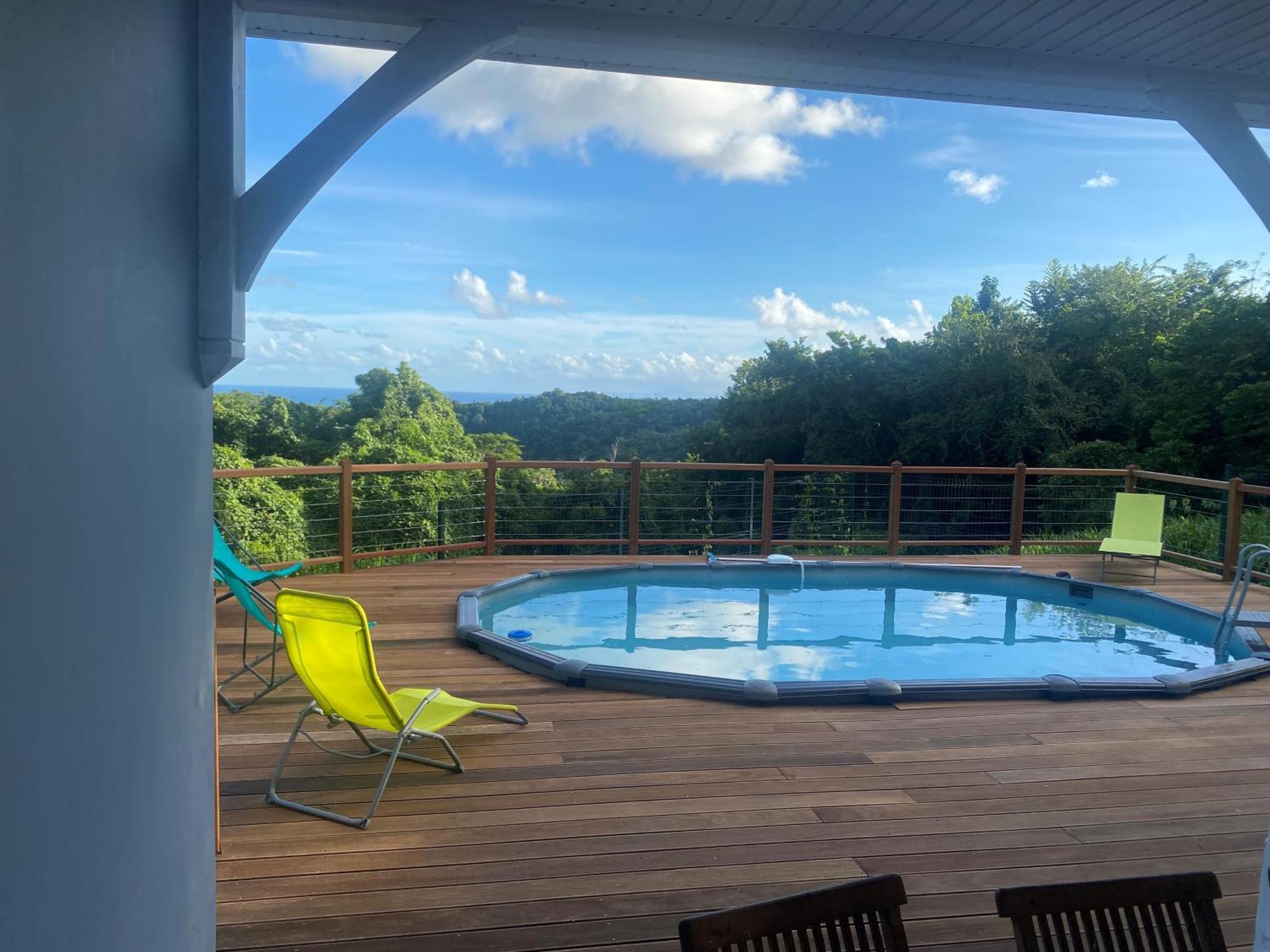 Les Terrasses De Maelle - Jolie Villa F4 Vue Mer Riviere-Salee Eksteriør billede