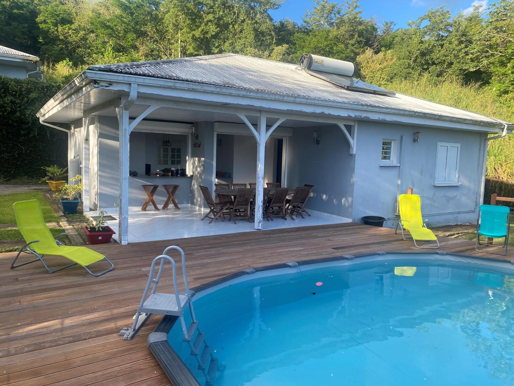 Les Terrasses De Maelle - Jolie Villa F4 Vue Mer Riviere-Salee Eksteriør billede