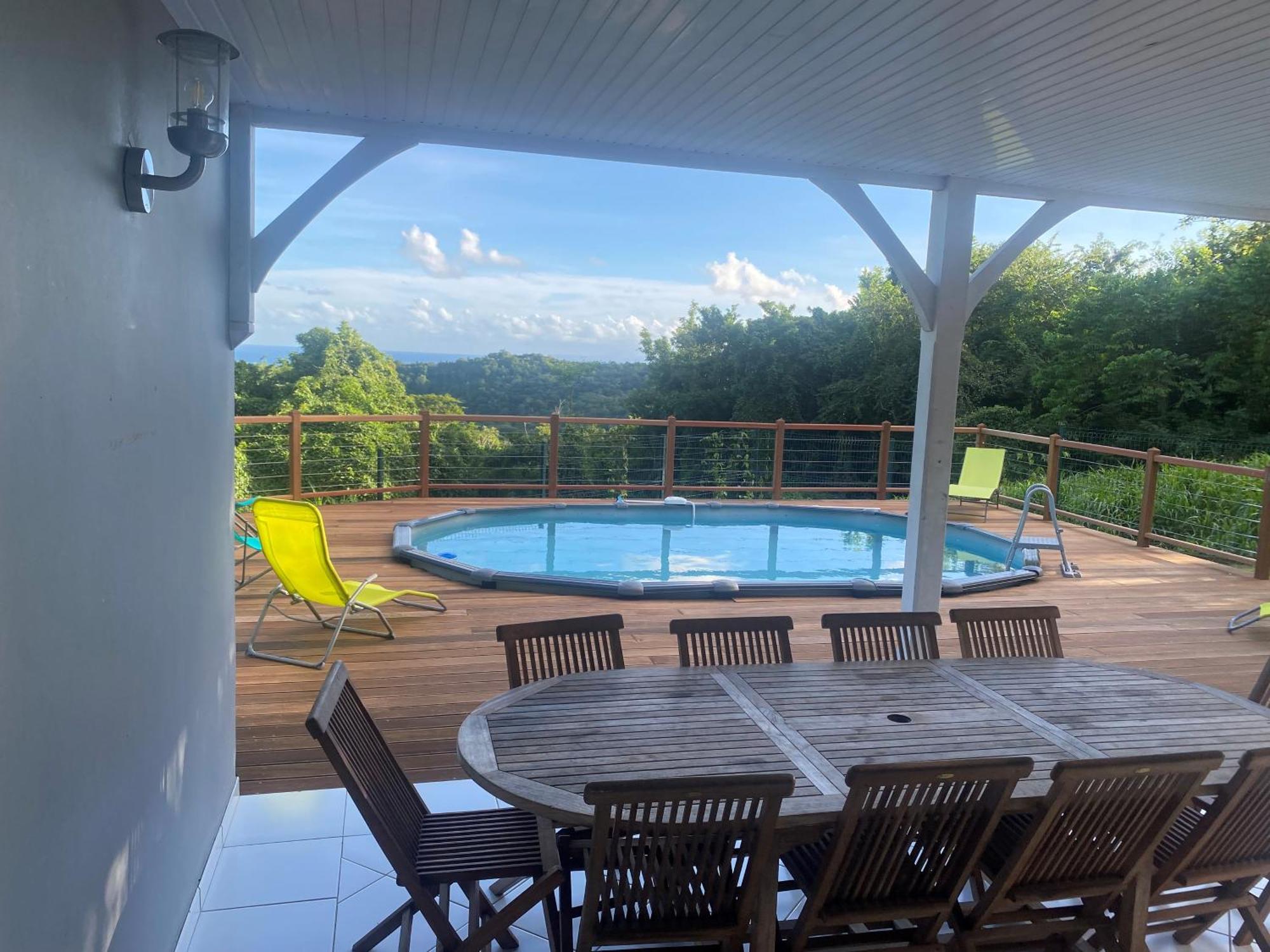 Les Terrasses De Maelle - Jolie Villa F4 Vue Mer Riviere-Salee Eksteriør billede